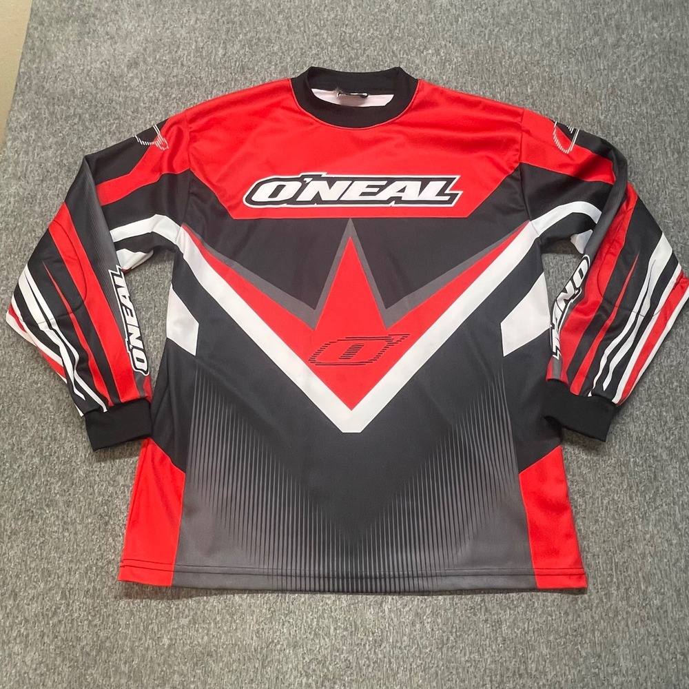 Vintage 90s Y2K O'Neal Motocross Racing‎ Long Sleeve Shirt Jersey Men's Medium